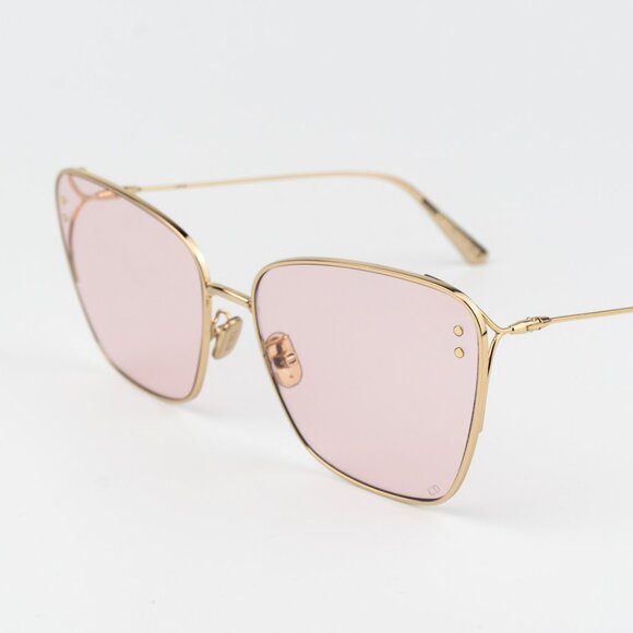 Dior MISSDIOR B2U Women Sunglasses Gold Pink Butterfly CD40095U 10Y BRAND NEW - Picture 6 of 14